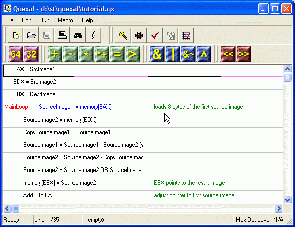 Main Screen